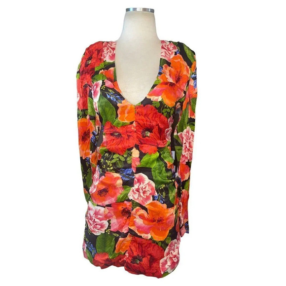 Atoir Star Dress in Scarlet Rose XSmall 2 New Womens Long Sleeve Satin Mini - Picture 4 of 14